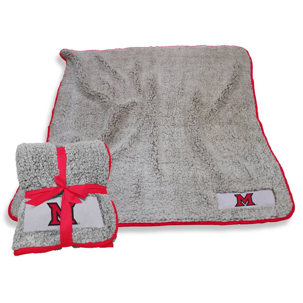 Miami of Ohio Red Hawks Frosty Fleece blanket