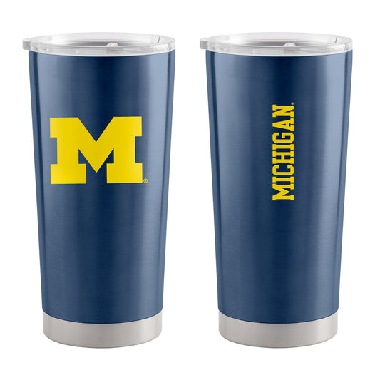 Michigan Wolverines 20 oz stainless steel travel tumbler