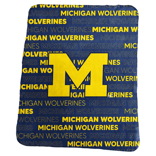 Michigan Wolverines Classic Fleece Blanket