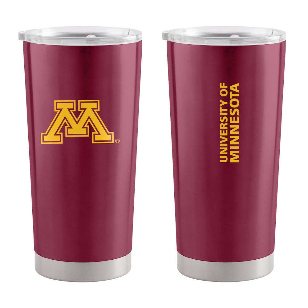 Minnesota Golden Gophers 20 oz stainless steel travel tumbler