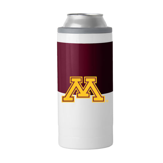 Minnesota Golden Gophers colorblock slim can coolie