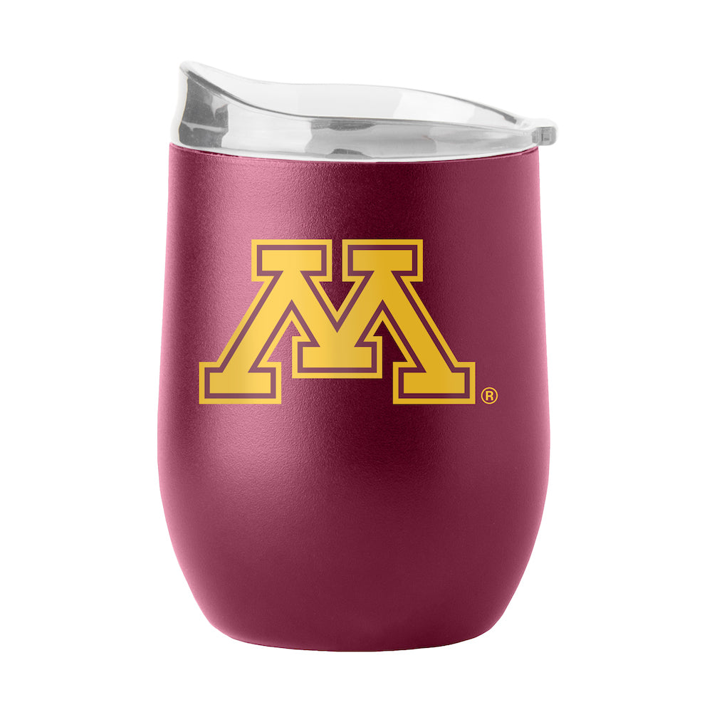 Minnesota Golden Gophers curved drink tumbler