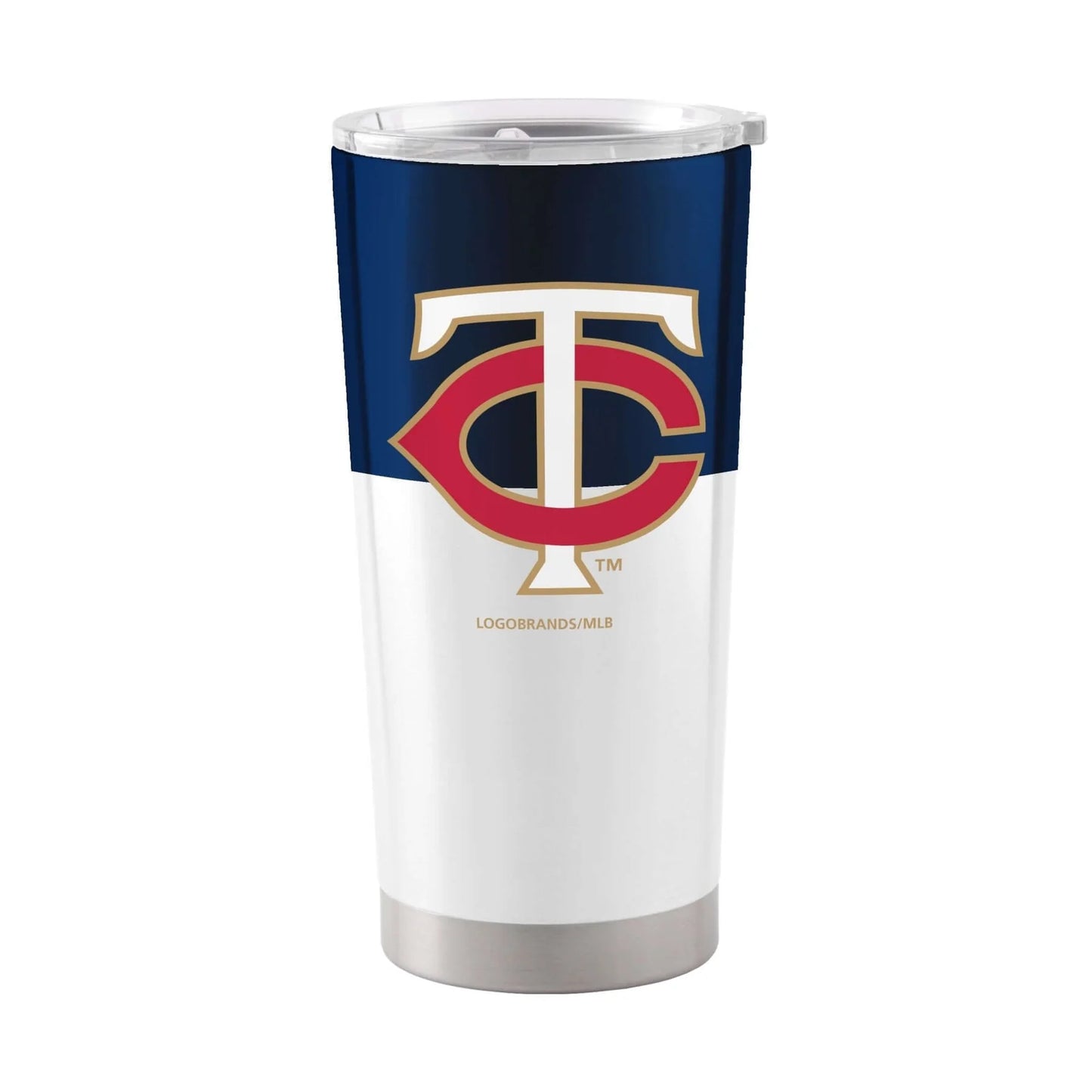 Minnesota Twins 20 oz color block travel tumbler