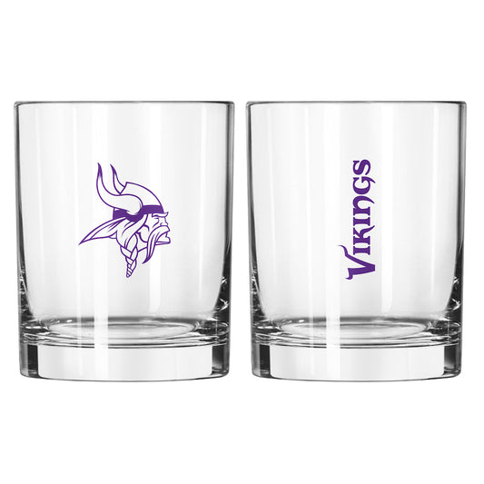 Minnesota Vikings Rocks Glass
