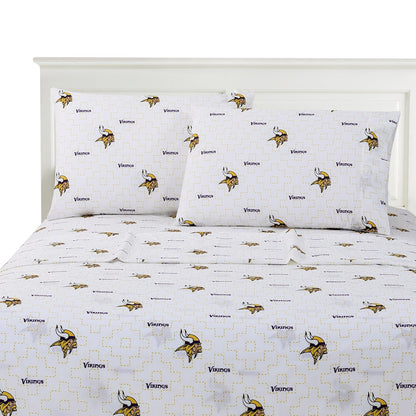 Minnesota Vikings logo bedsheet set