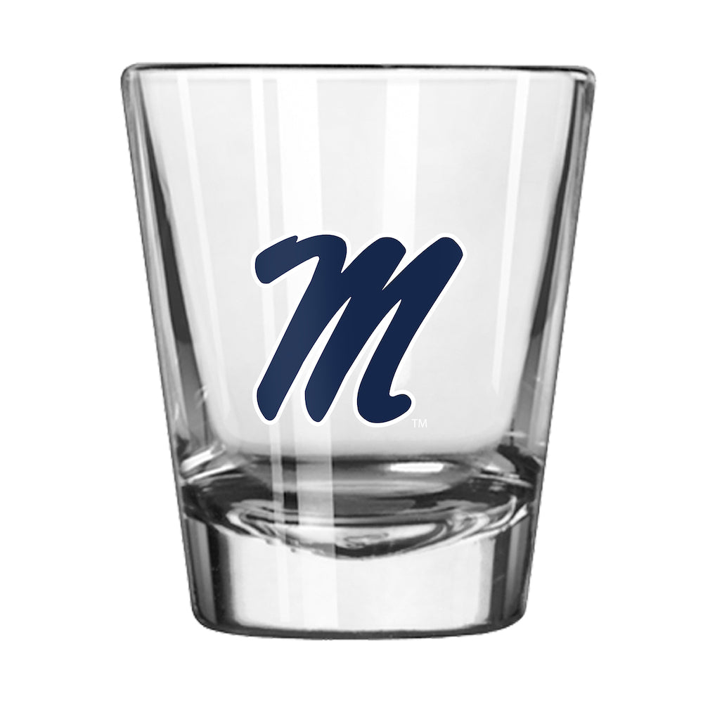 Mississippi Rebels shot glass