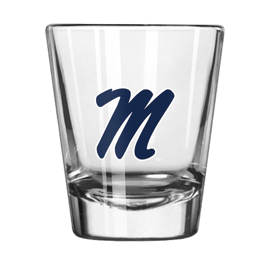 Mississippi Rebels shot glass