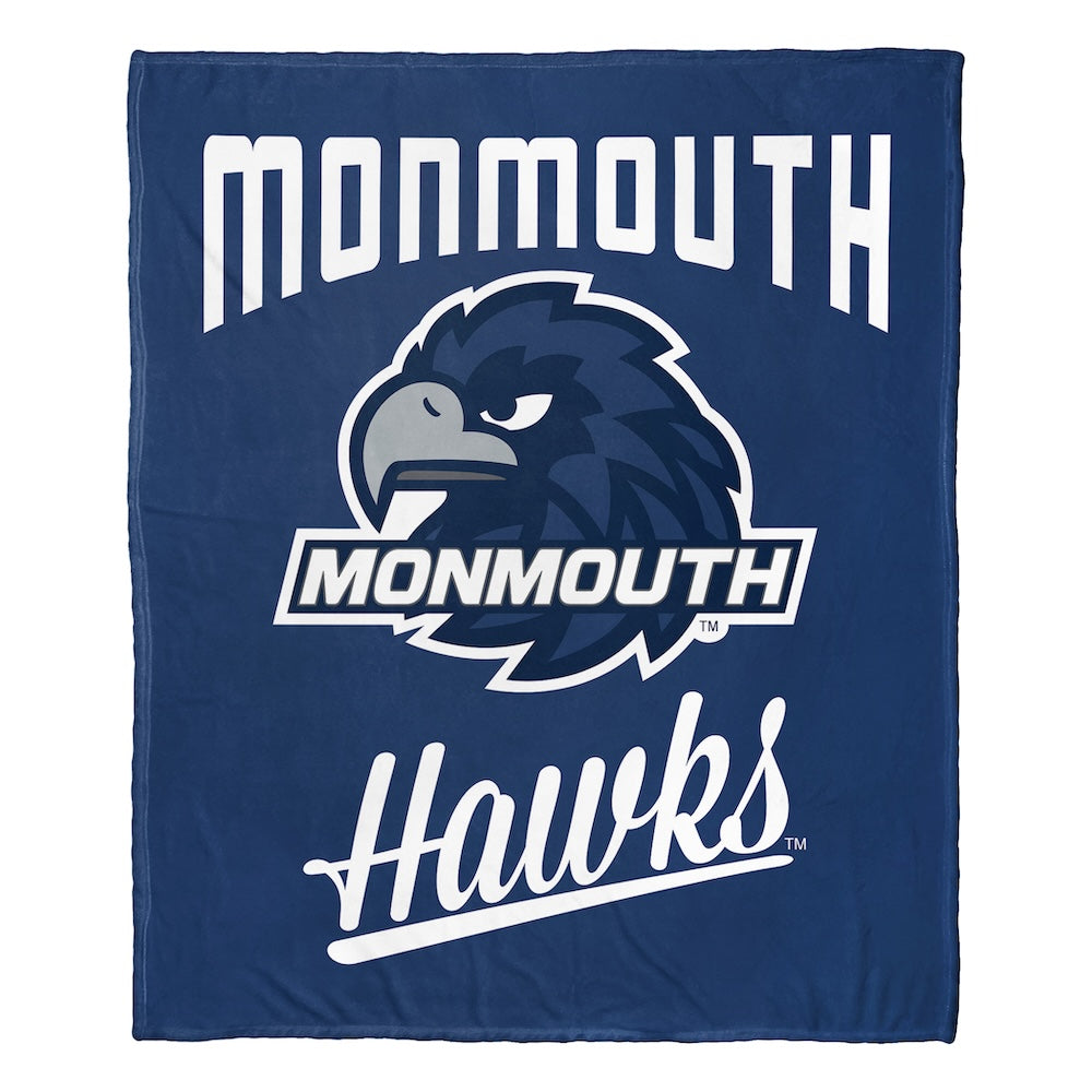 Monmouth Hawks official silk touch throw blanket