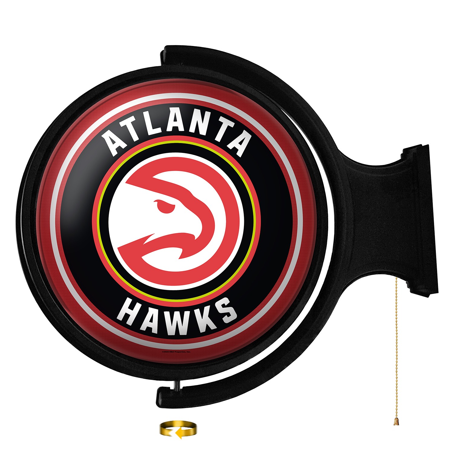 Atlanta Hawks Round Rotating Wall Sign