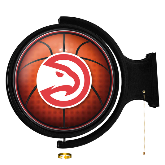 Atlanta Hawks Round Basketball Rotating Wall Sign