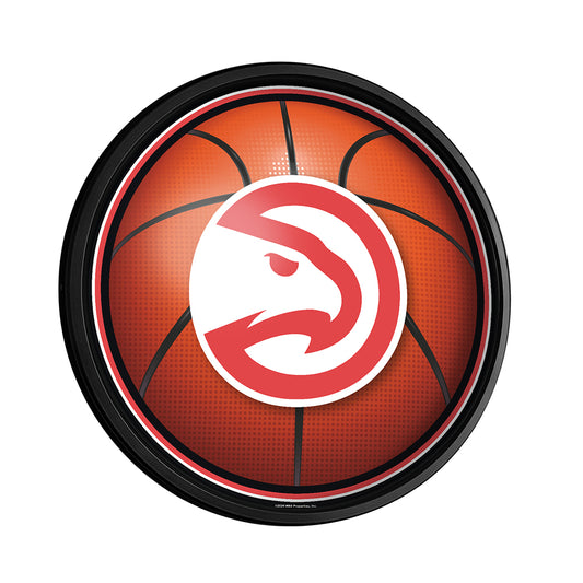 Atlanta Hawks Basketball Slimline Round Lighted Wall Sign