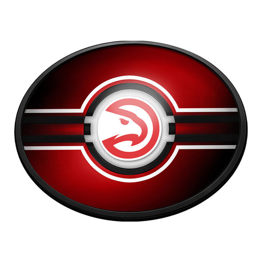 Atlanta Hawks Slimline Oval Lighted Wall Sign