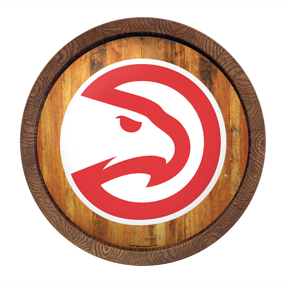Atlanta Hawks Barrel Top Sign