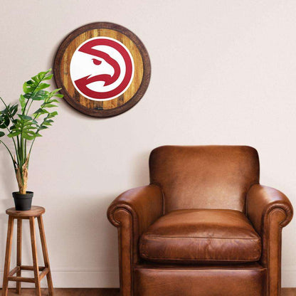 Atlanta Hawks Barrel Top Sign Room View