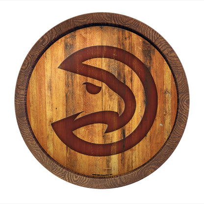 Atlanta Hawks Branded Barrel Top Sign