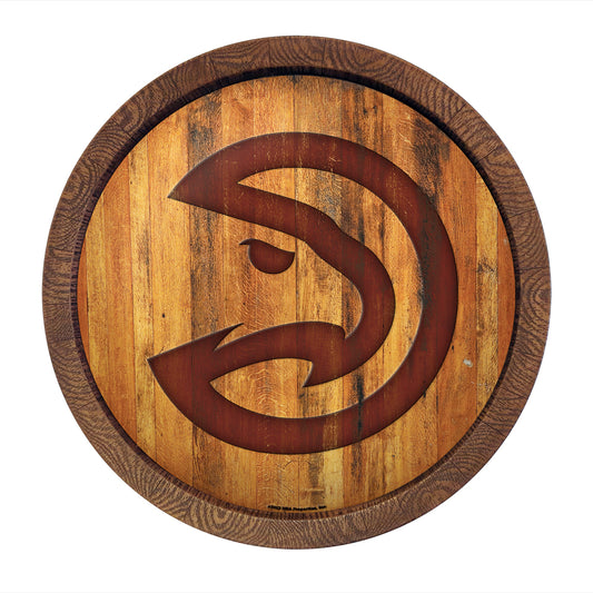 Atlanta Hawks Branded Barrel Top Sign