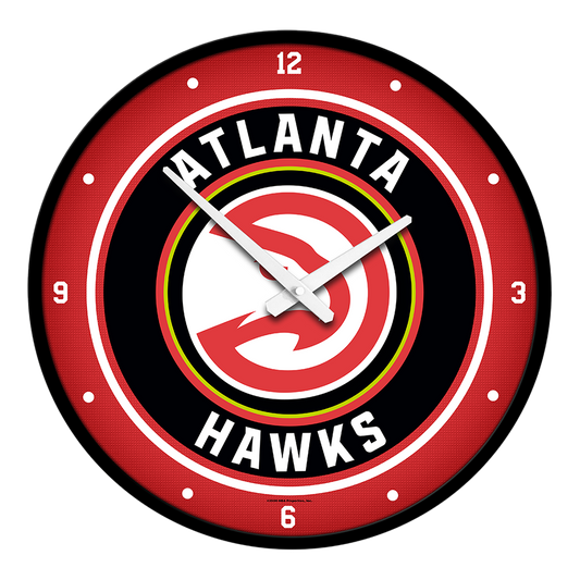 Atlanta Hawks Round Wall Clock