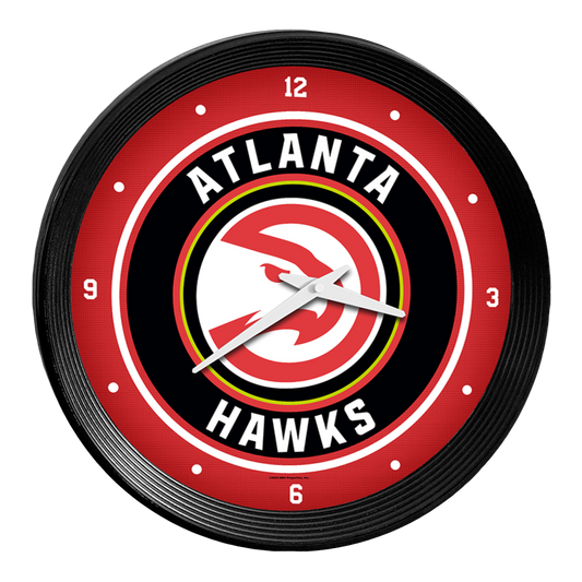 Atlanta Hawks Ribbed Wall Clock