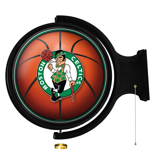 Boston Celtics Round Basketball Rotating Wall Sign