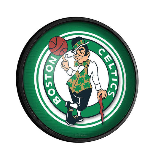 Boston Celtics Slimline Round Lighted Wall Sign