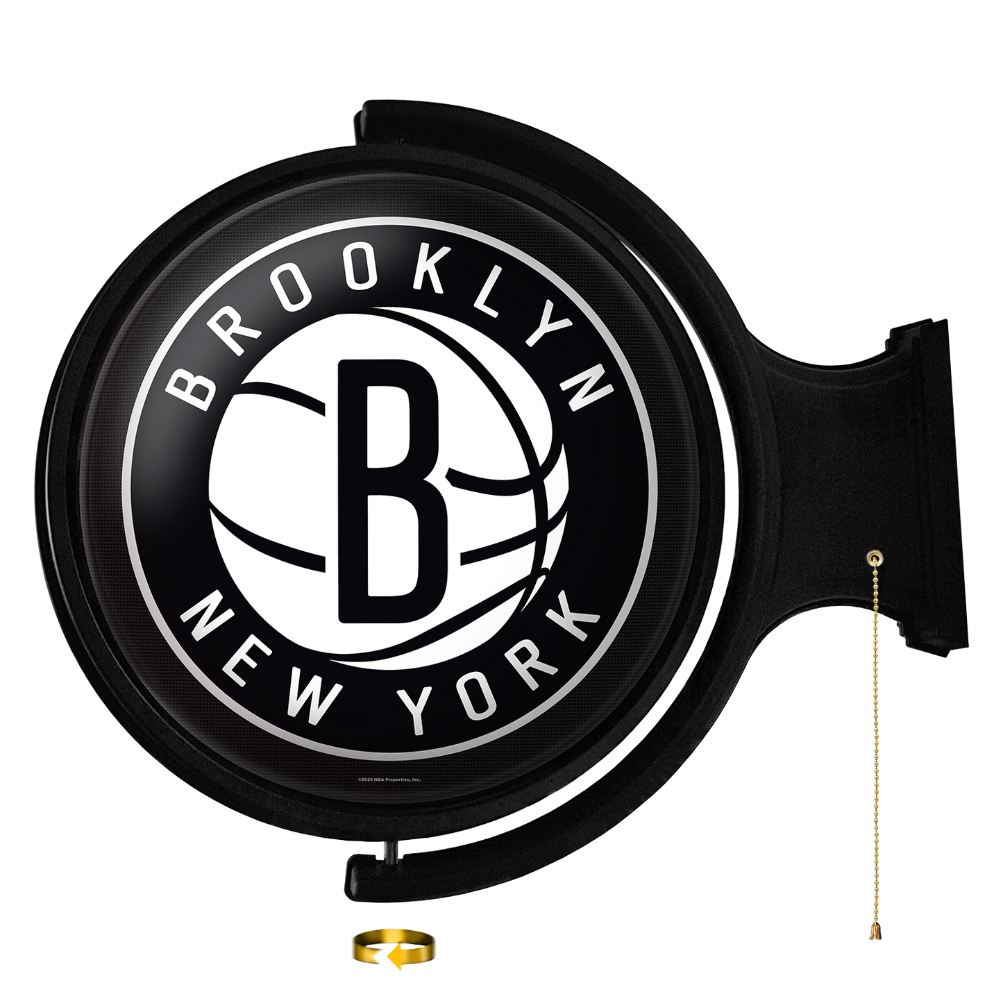 Brooklyn Nets Round Rotating Wall Sign