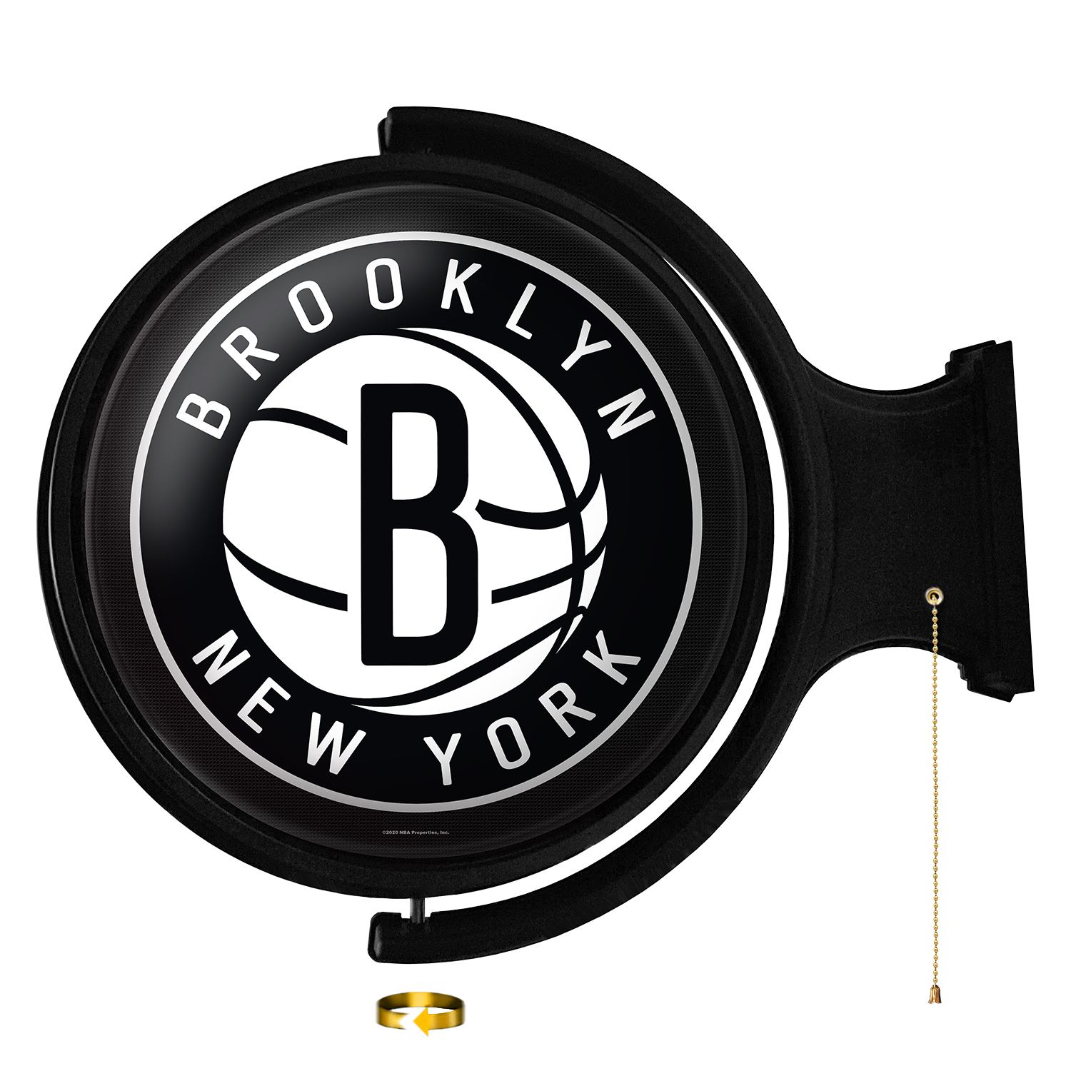 Brooklyn Nets Round Rotating Wall Sign