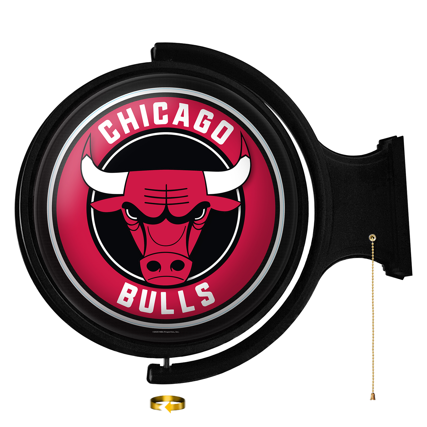 Chicago Bulls Round Rotating Wall Sign