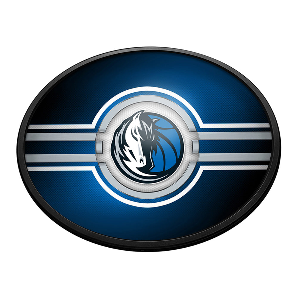 Dallas Mavericks Slimline Oval Lighted Wall Sign