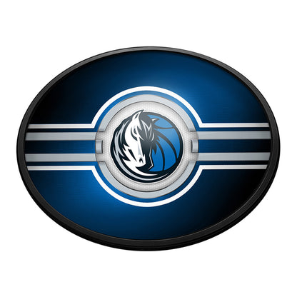 Dallas Mavericks Slimline Oval Lighted Wall Sign