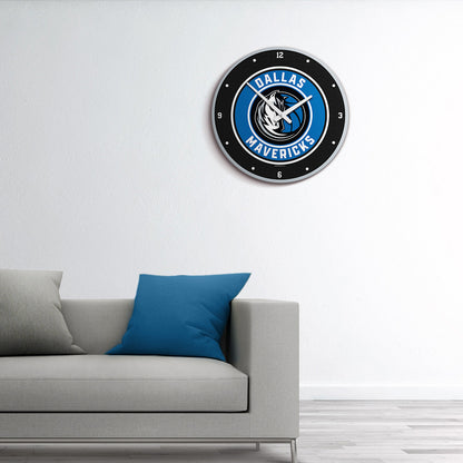 Dallas Mavericks Round Wall Clock Room View