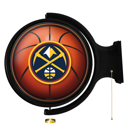 Denver Nuggets Round Basketball Rotating Wall Sign