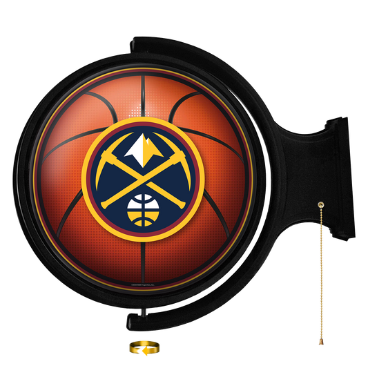 Denver Nuggets Round Basketball Rotating Wall Sign