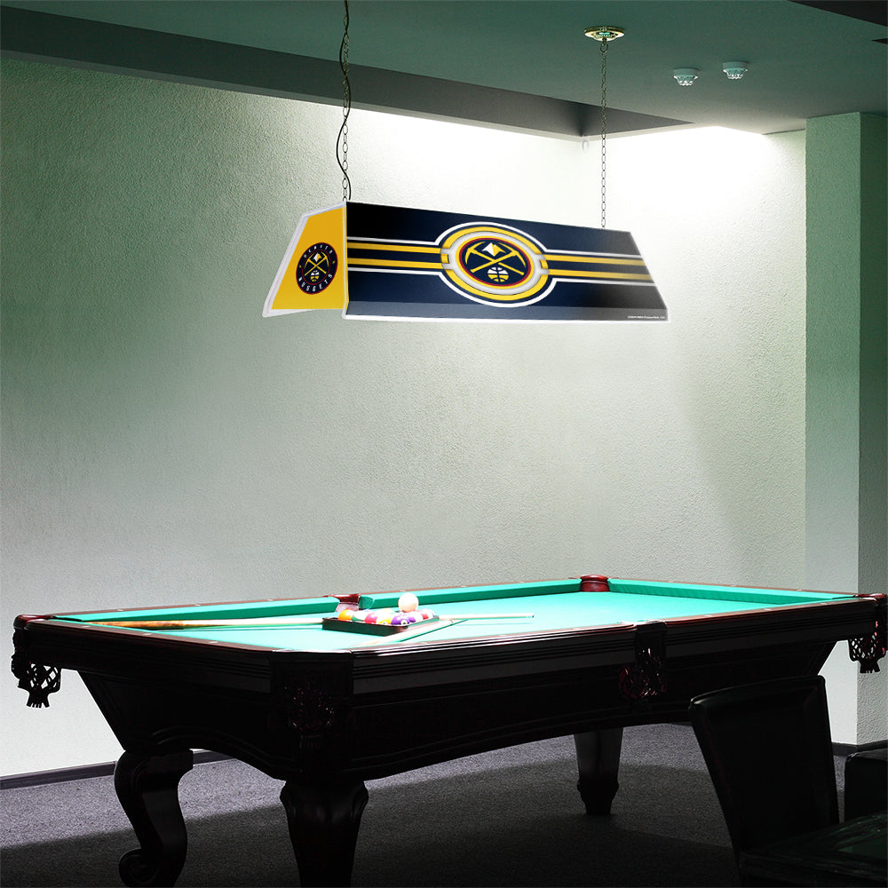 Denver Nuggets Edge Glow Pool Table Light Room View