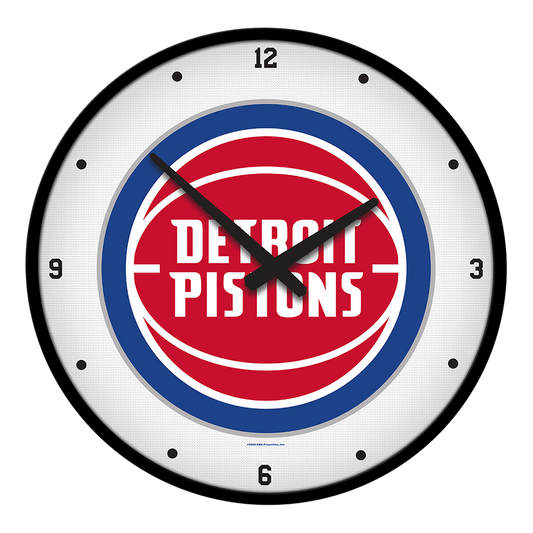 Detroit Pistons Round Wall Clock