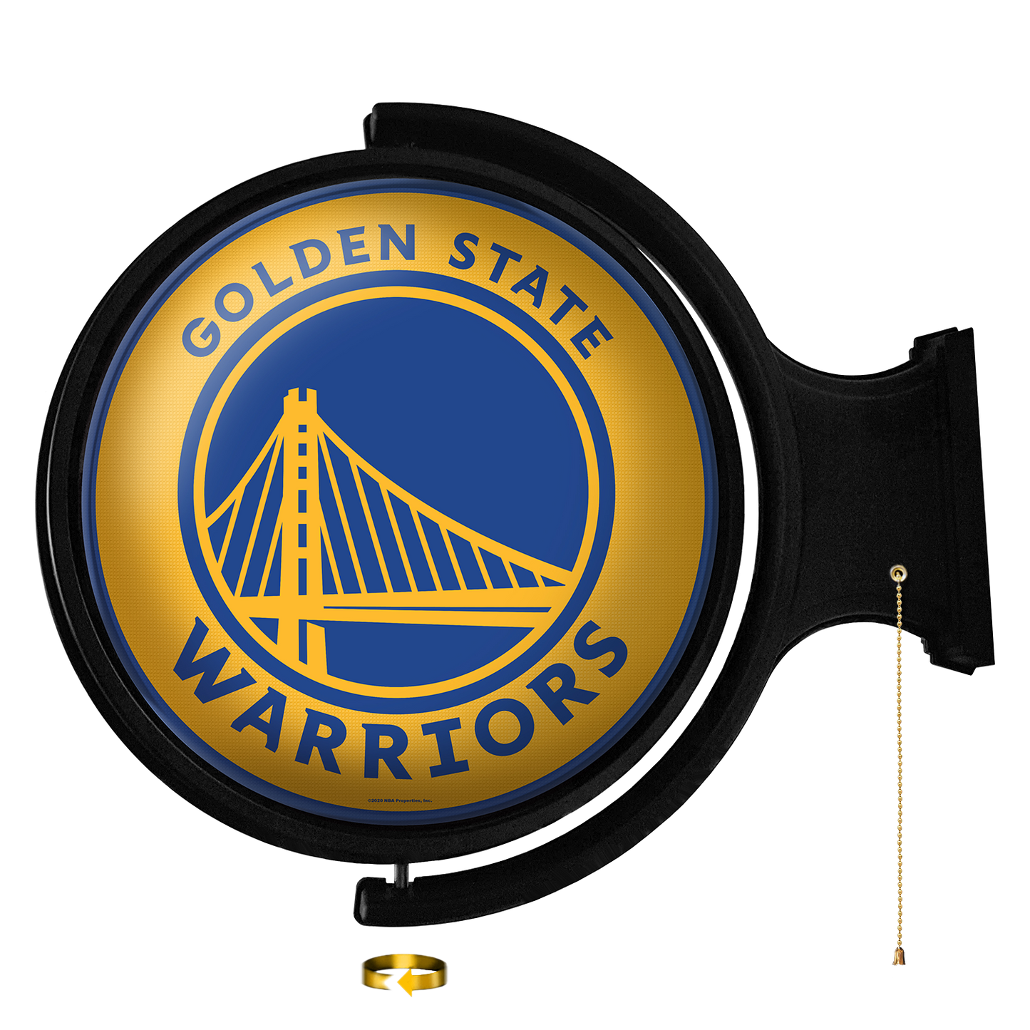 Golden State Warriors Round Rotating Wall Sign