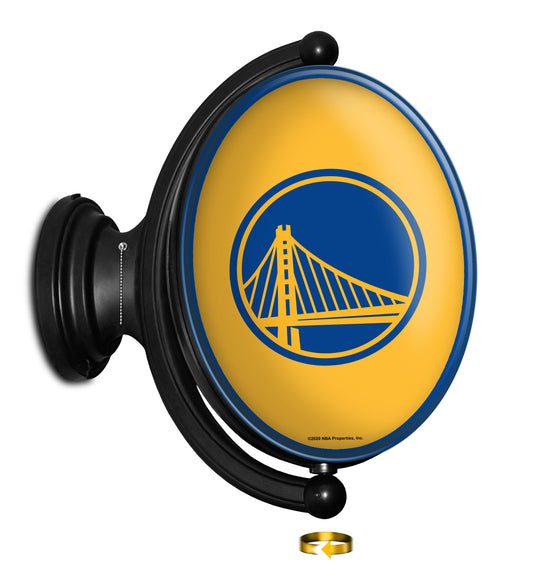 Golden State Warriors Oval Rotating Wall Sign