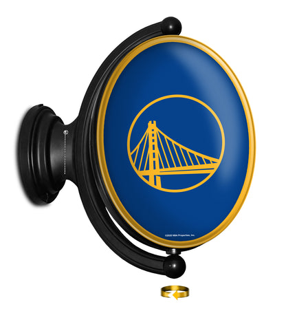 Golden State Warriors Oval Rotating Wall Sign