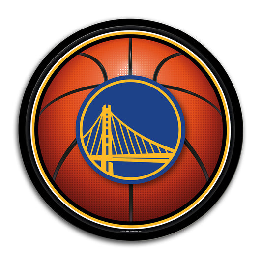 Golden State Warriors Basketball Modern Disc Wall Sign