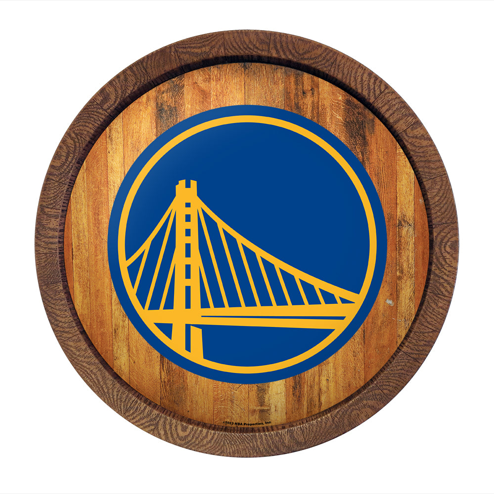 Golden State Warriors Barrel Top Sign