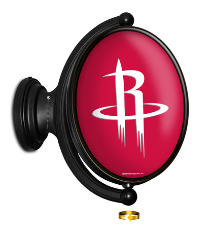 Houston Rockets Oval Rotating Wall Sign