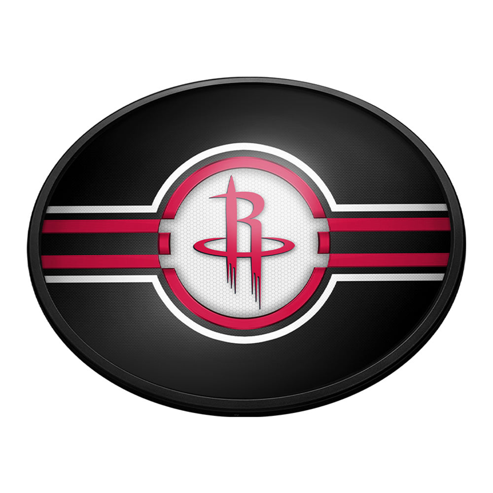 Houston Rockets Slimline Oval Lighted Wall Sign