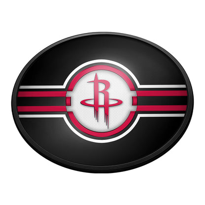 Houston Rockets Slimline Oval Lighted Wall Sign