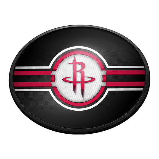 Houston Rockets Slimline Oval Lighted Wall Sign