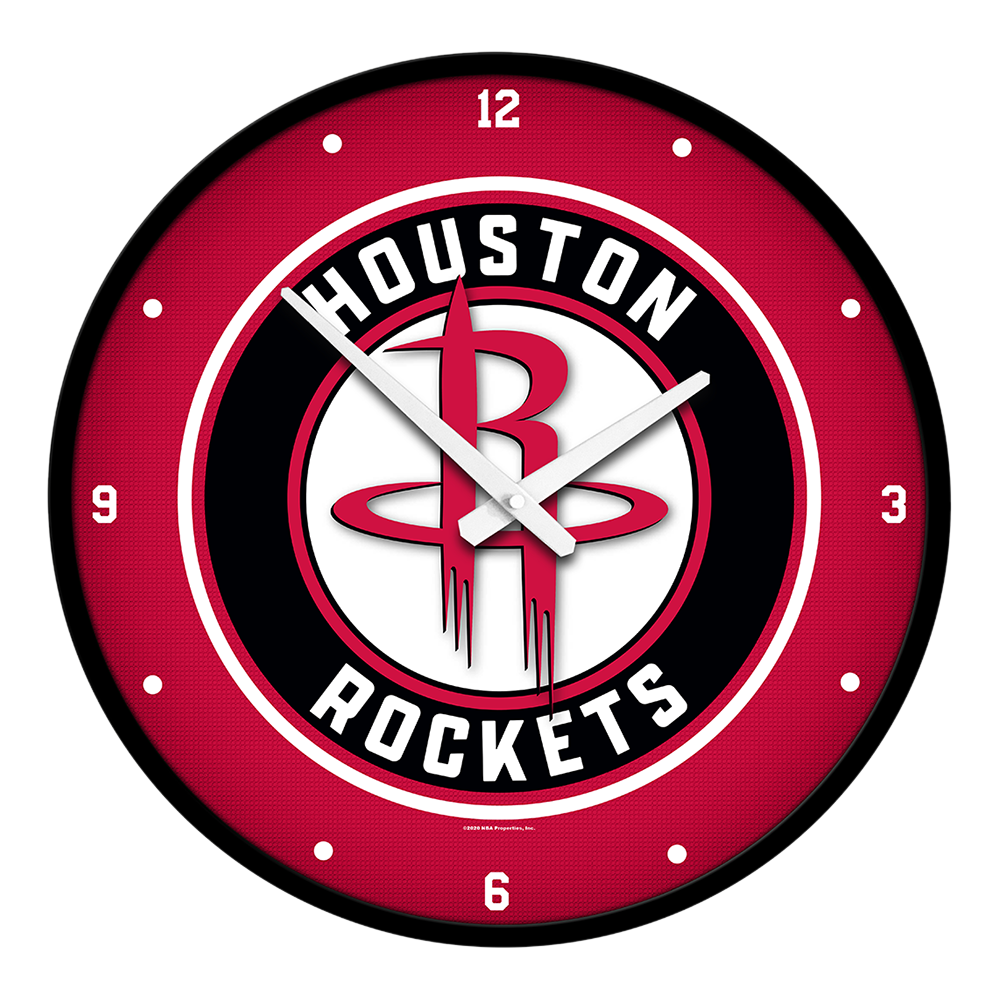 Houston Rockets Round Wall Clock