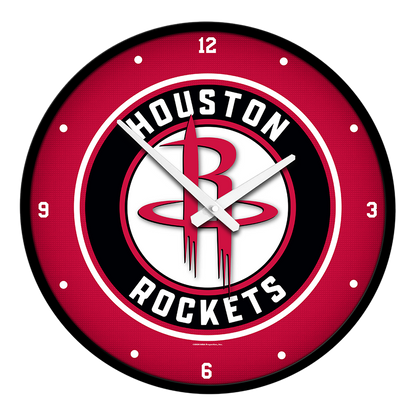 Houston Rockets Round Wall Clock