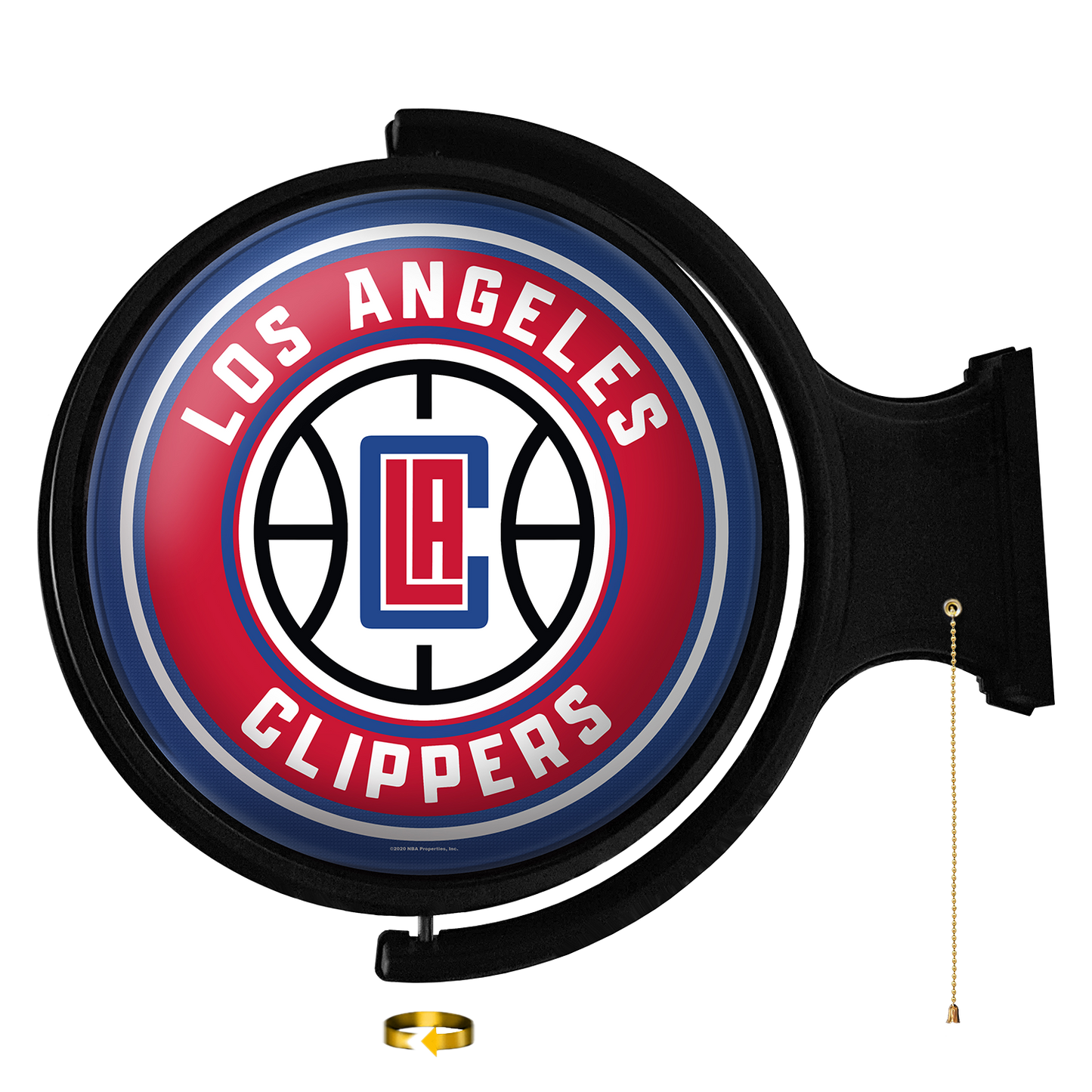 Los Angeles Clippers Round Rotating Wall Sign