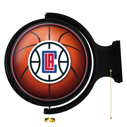 Los Angeles Clippers Round Basketball Rotating Wall Sign