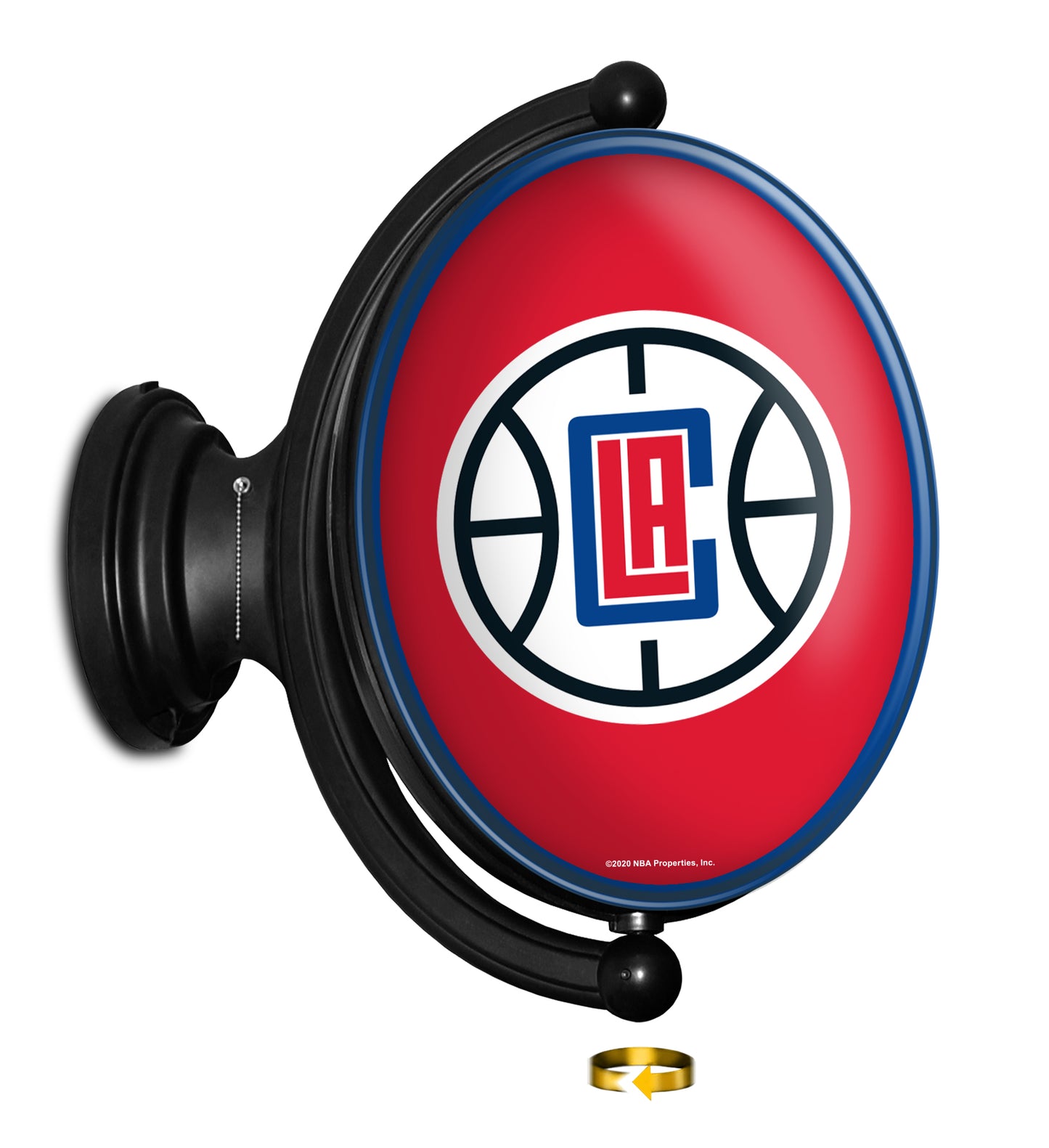 Los Angeles Clippers Oval Rotating Wall Sign