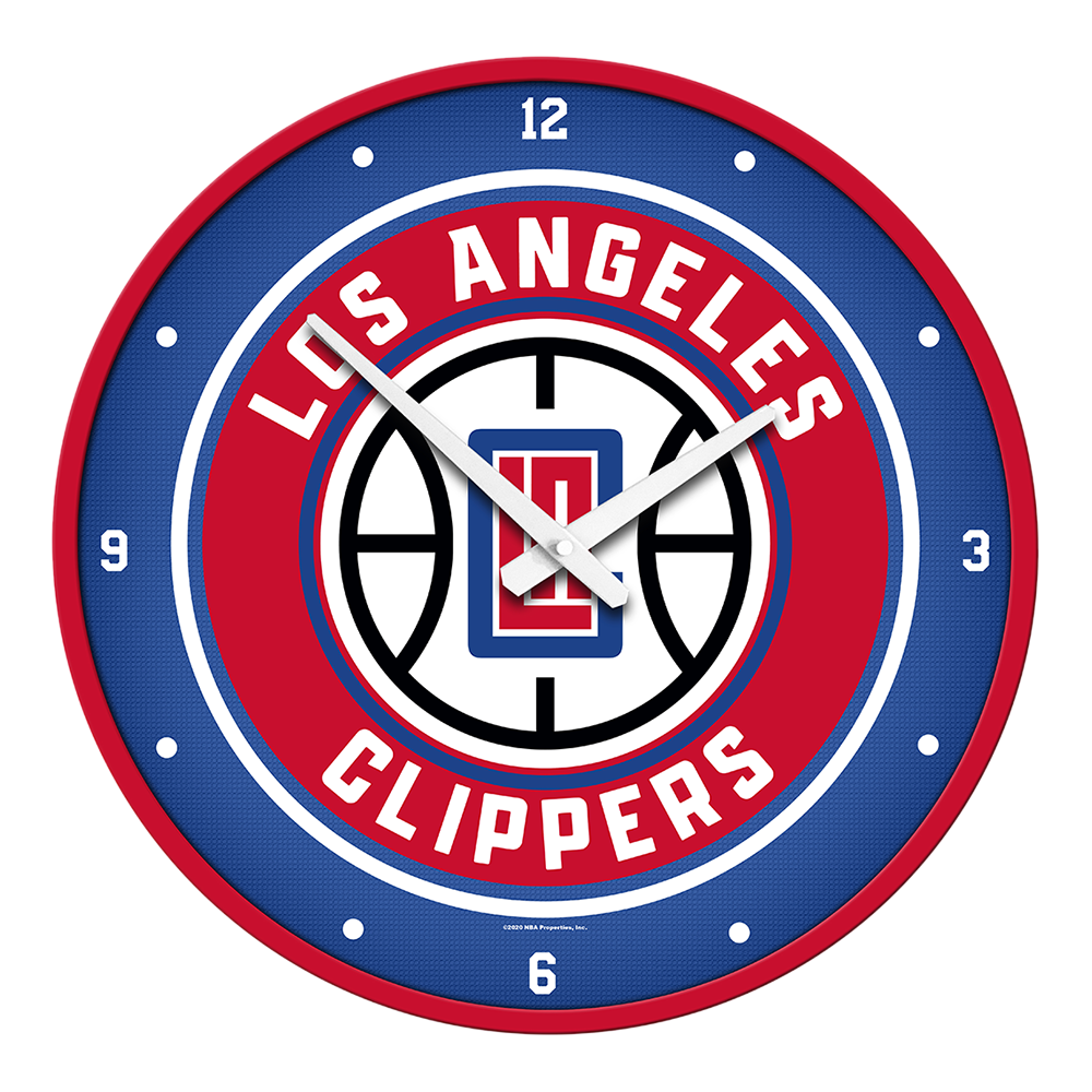 Los Angeles Clippers Round Wall Clock