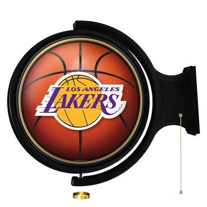 Los Angeles Lakers Round Basketball Rotating Wall Sign